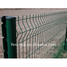 RAL6005 Moss green ---Wire mesh Fence Panel(factory)